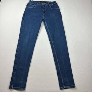Vintage Y2K FUBU Collection Jeans Women's 9/10 Dark Wash Denim Skinny Fit Casual